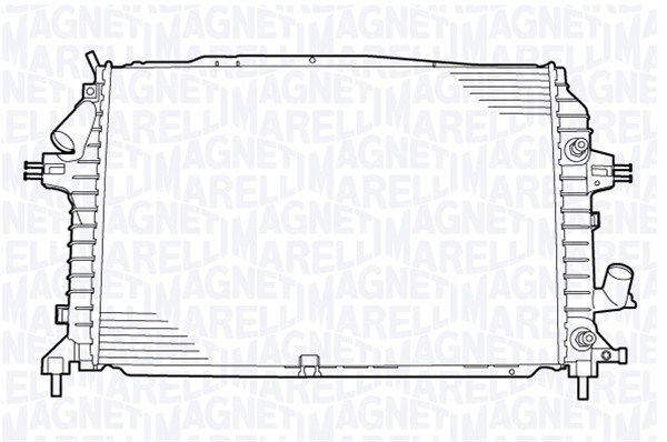 MAGNETI MARELLI Radiaator,mootorijahutus 350213130400